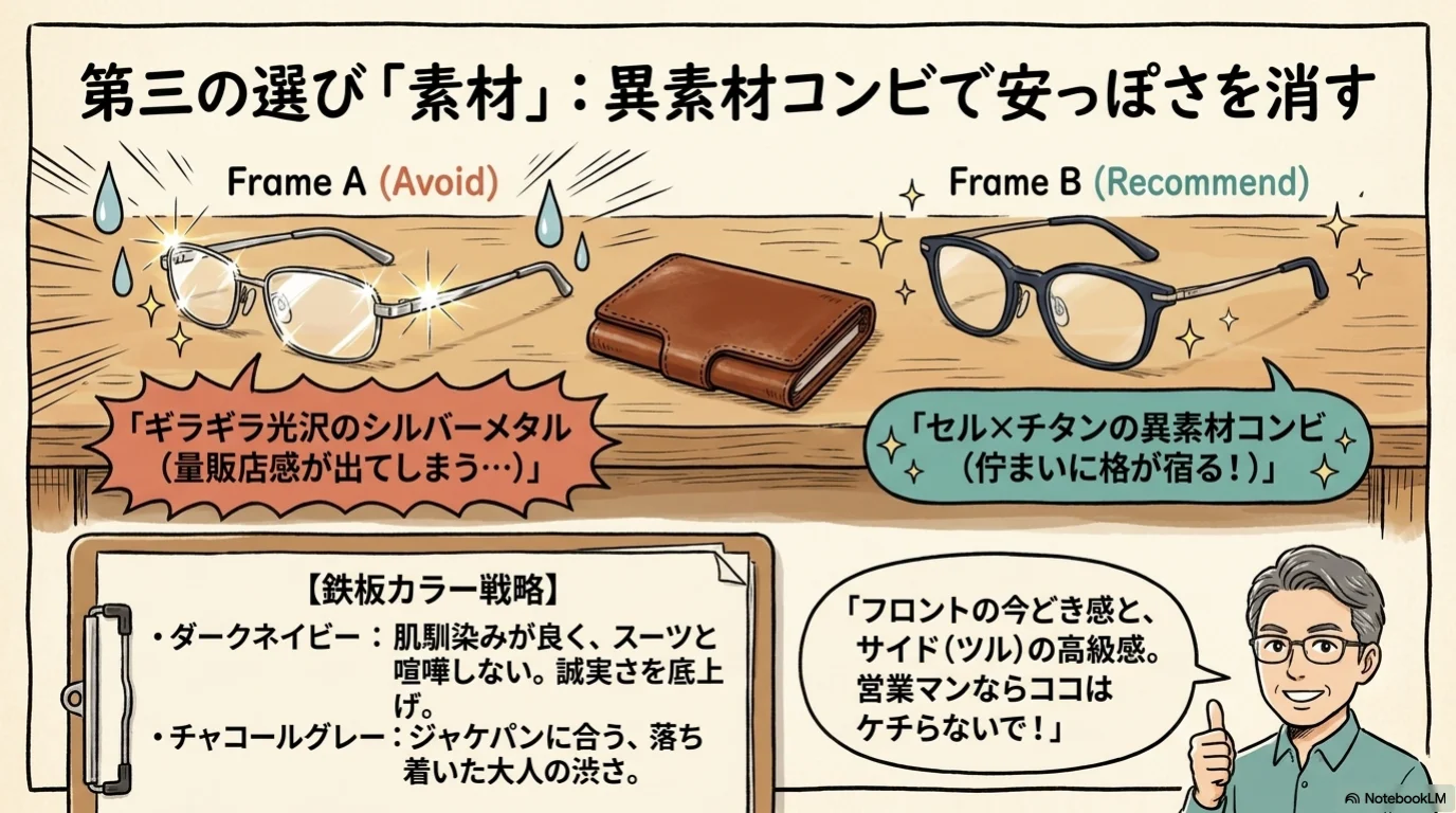 大人デニム三鉄則の解説イラスト（7）