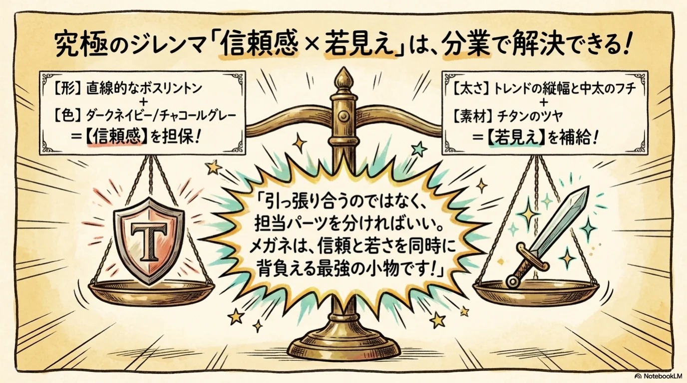 大人デニム三鉄則の解説イラスト（9）