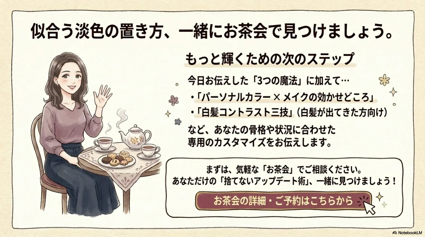パステル卒業三段階の解説イラスト（15）